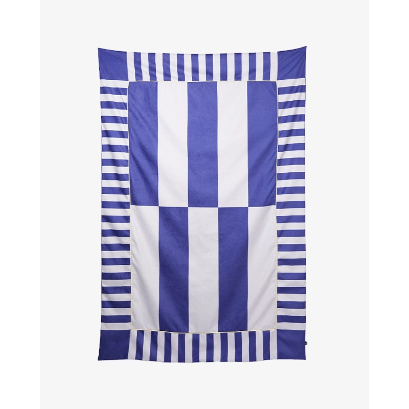 Narzuta granatowo-niebieska ETTORE 140x200 – nowoczesna narzuta na łóżko