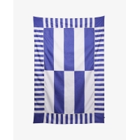 Narzuta granatowo-niebieska ETTORE 140x200 – nowoczesna narzuta na łóżko