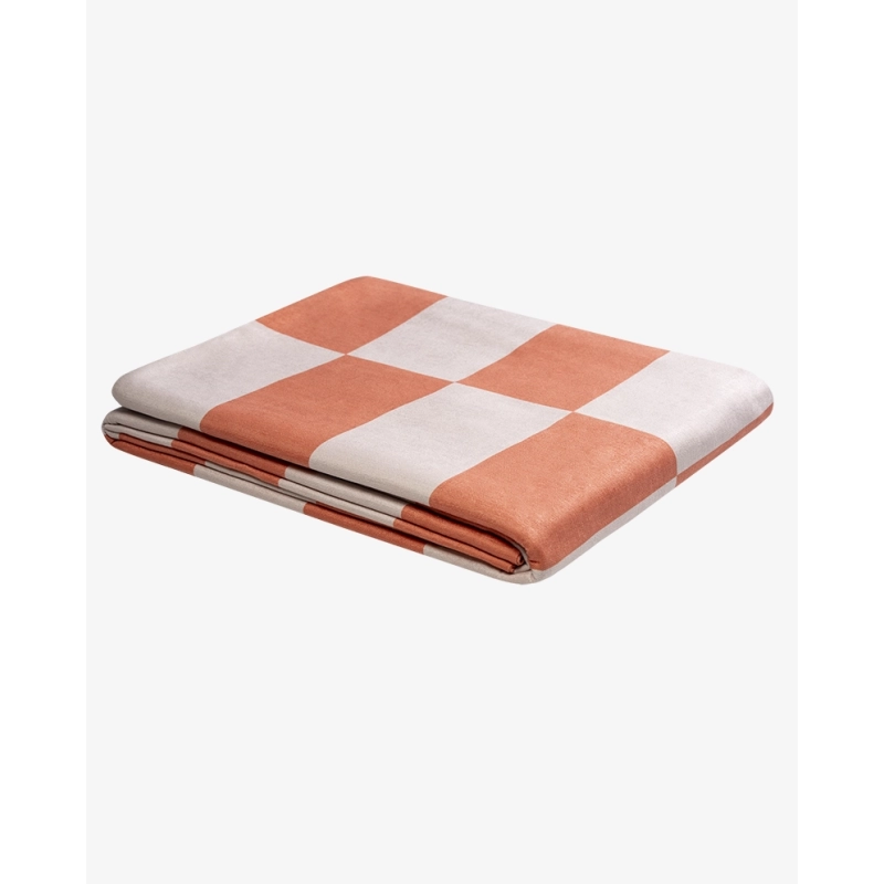 Narzuta pomarańczowo-różowa ETTORE 200x200 – nowoczesna narzuta na łóżko Narzuta pomarańczowo-różowa ETTORE 200x200 – nowoczesna narzuta na łóżko