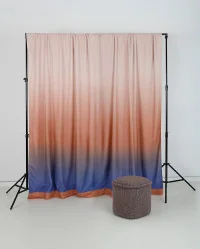 Zasłona mgła 140x300 brązowo-fioletowa