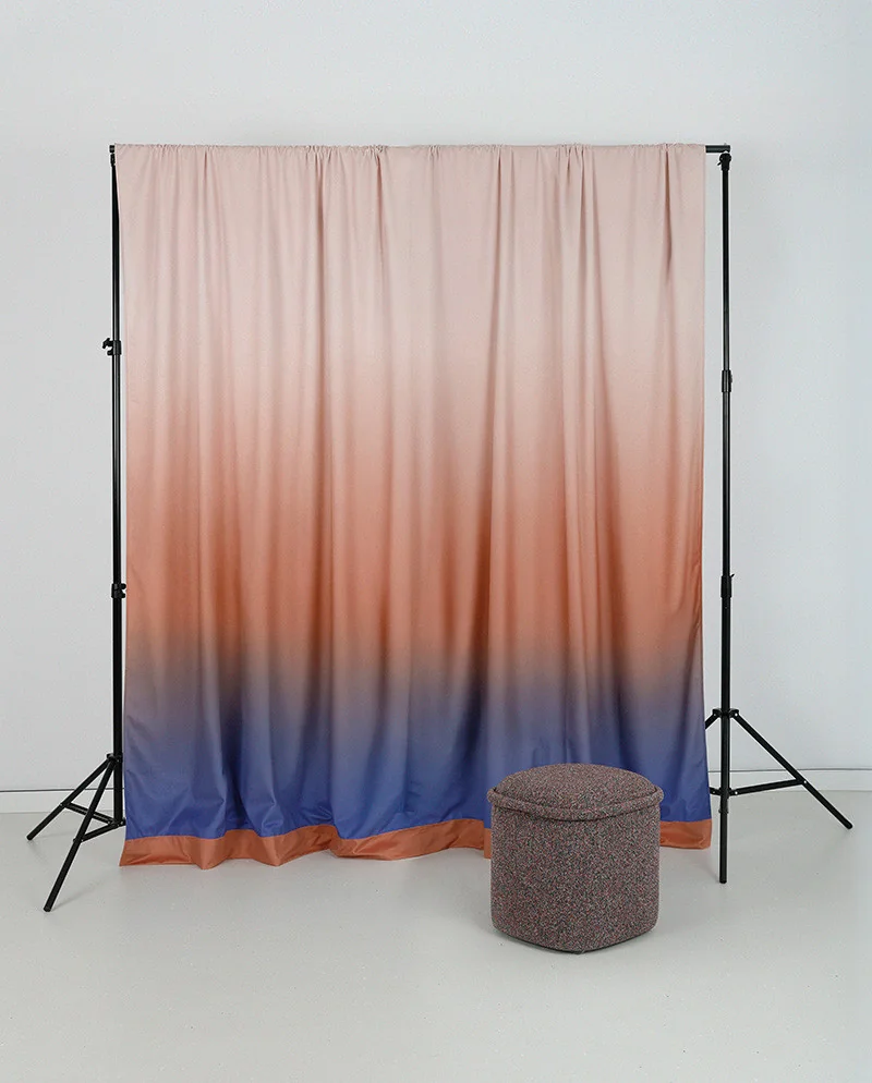 Zasłona mgła 140x250 brązowo-fioletowa