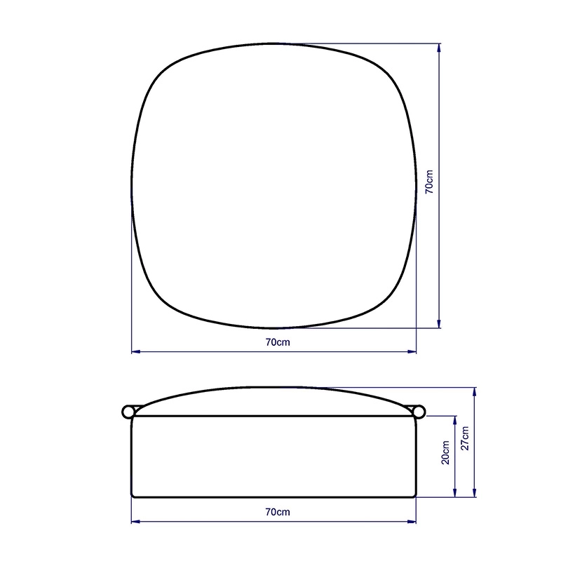 Pufa czerwona HALO – pufa do salonu i sypialni | Davis Home
