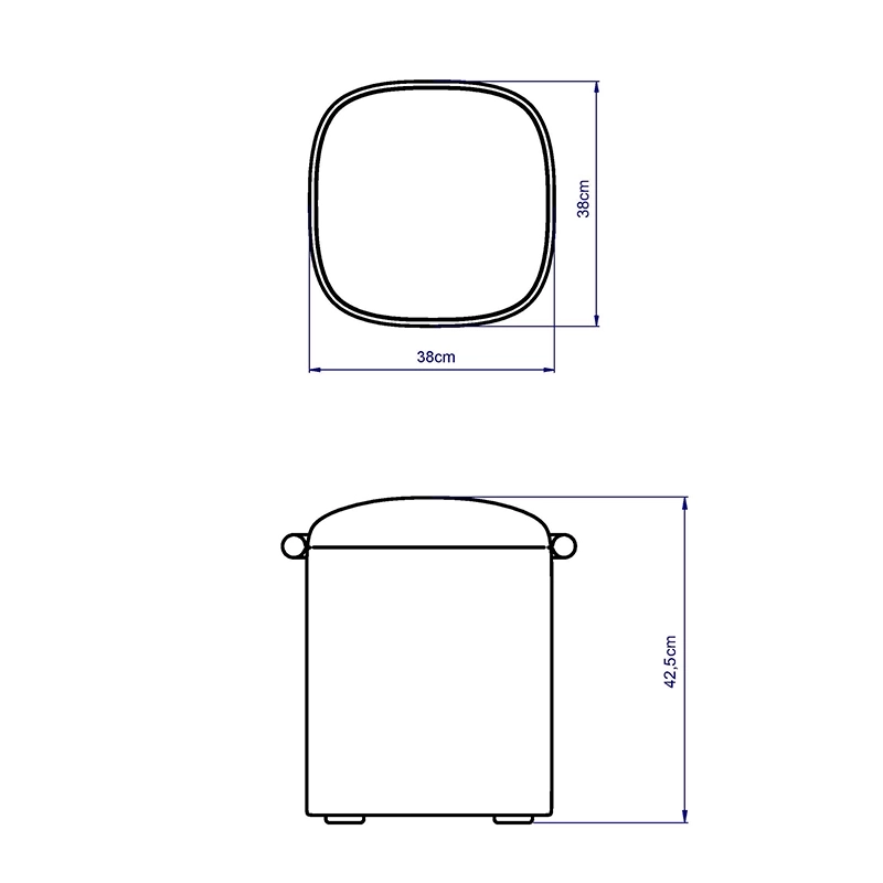 Pufa zielono-brązowa HALO – pufa do salonu i sypialni | Davis Home