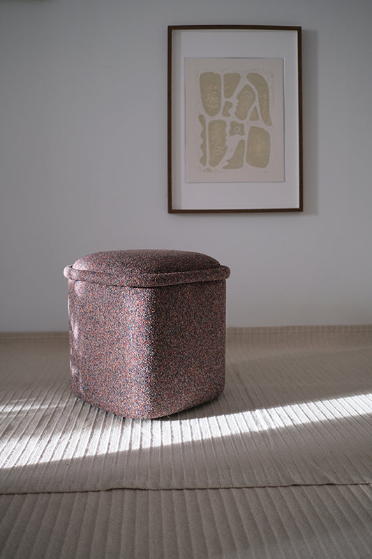 Pufa HALO 45x45x44 niebiesko-czerwona